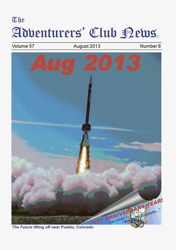 August 2013 Adventurers Club News Cover